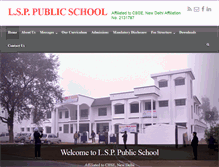 Tablet Screenshot of lsppublicschool.org